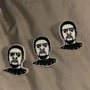 Lot of 3 Chadwick Bozeman: Ta’Challa Jibitz/Shoe Charms